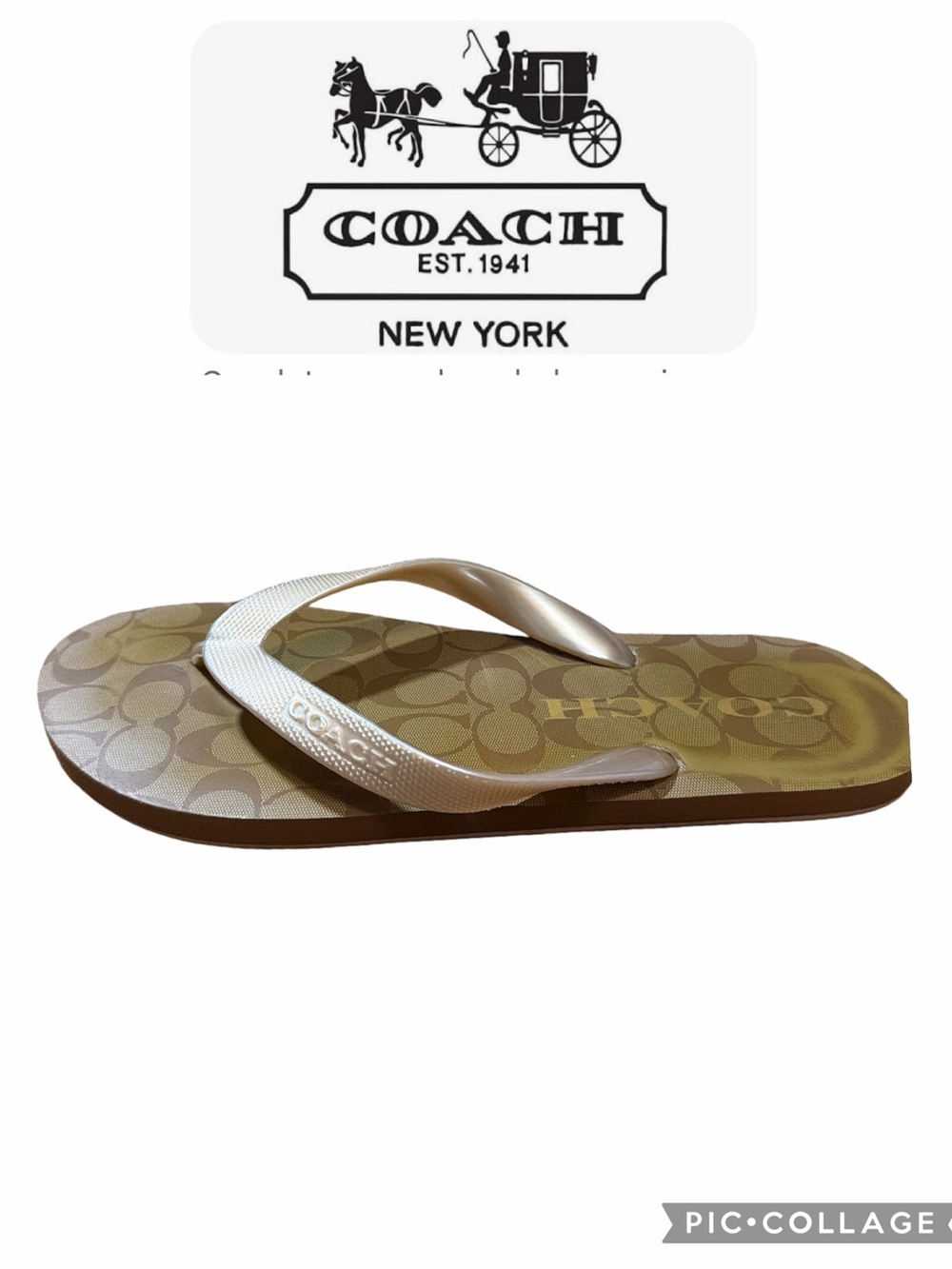 Coach Zack Signature Flip Flops